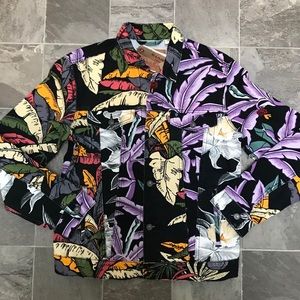 levi's floral jacket